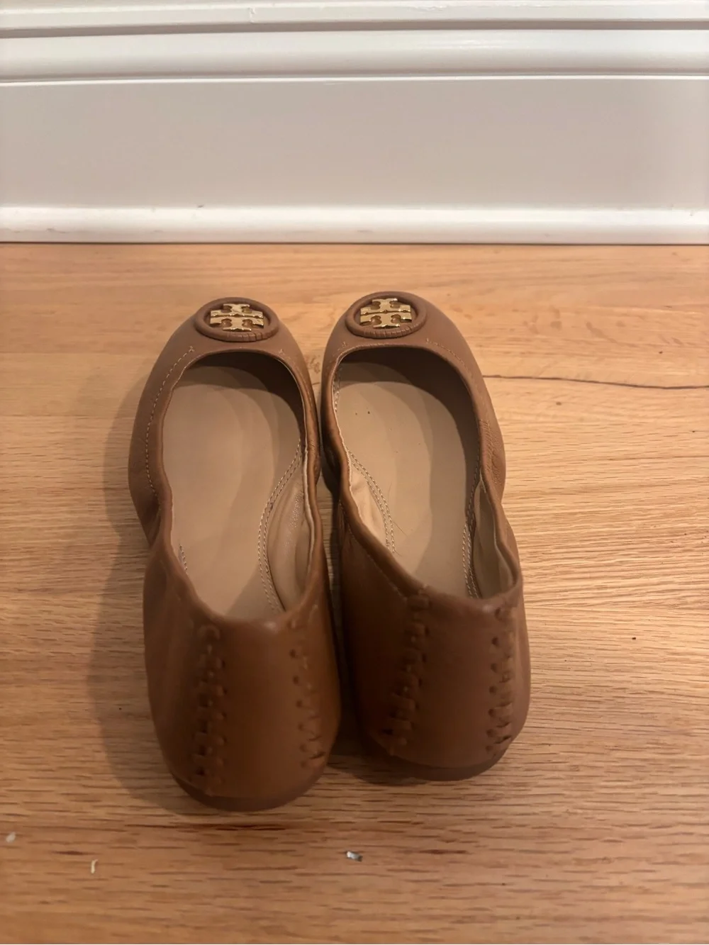 Tory Burch brown leather Ballet Flats size US 7